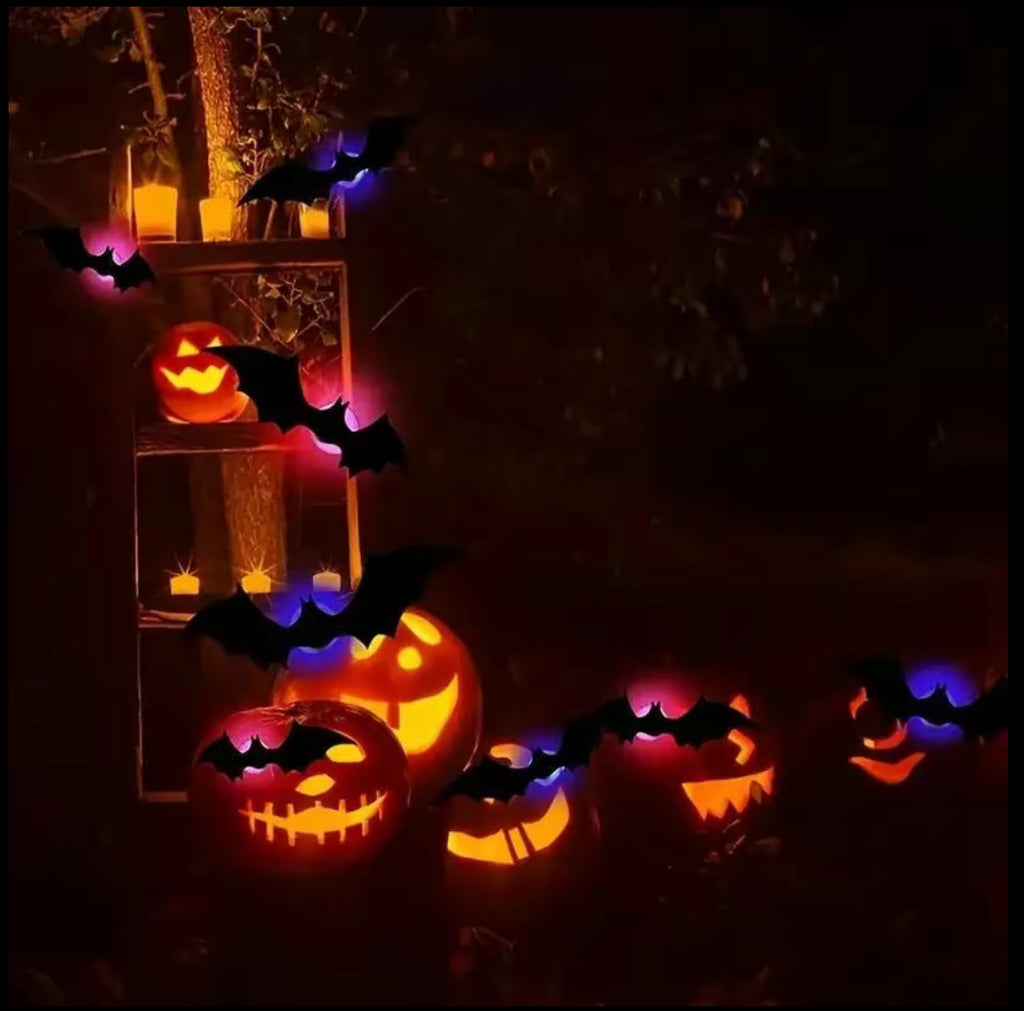 BougeRV 3D Bat Design LED Decorations 12pcs/24pcs
Set Spooky Ornaments for Home Party Festival Halloween Easy Install Wall Stickers Smooth
Application - Decorative