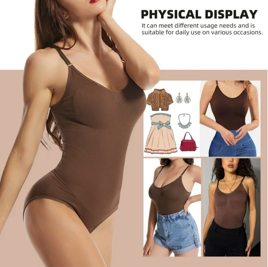 Shapewear Bodysuit,Bodysuit for Women ,Tummy Control Bodysuit Seamless Sculpting Snatched Waist Body Suit Thong or Brief