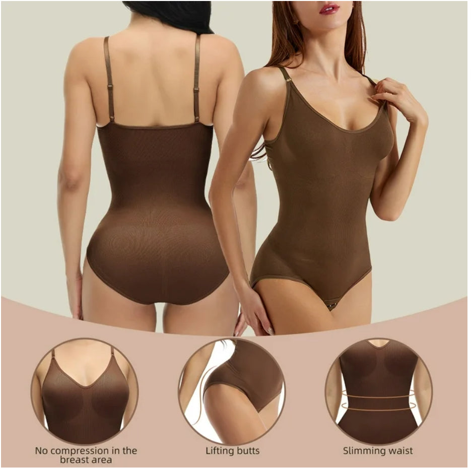 Shapewear Bodysuit,Bodysuit for Women ,Tummy Control Bodysuit Seamless Sculpting Snatched Waist Body Suit Thong or Brief