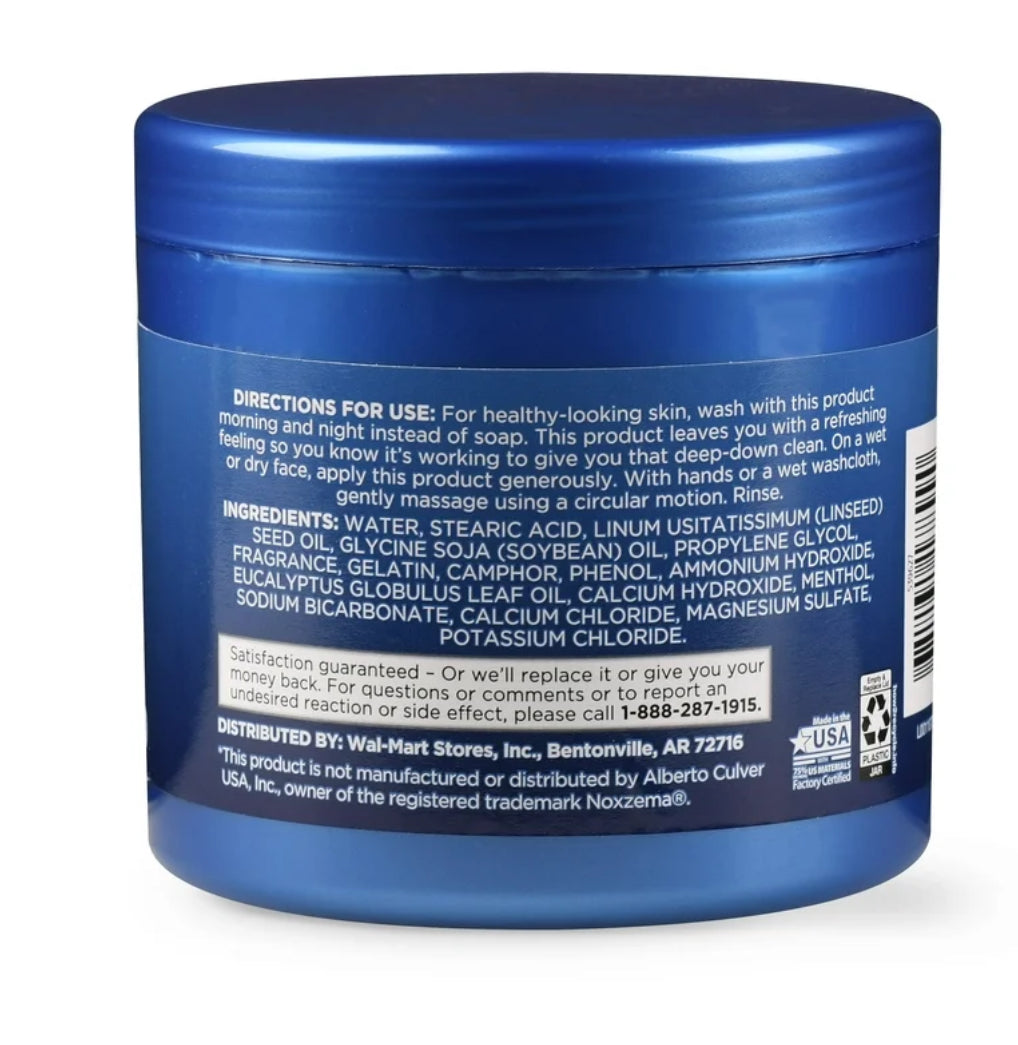 Equate Beauty Cleansing Skin Cream with Eucalyptus Oil, 12 oz, Compare to Noxzema