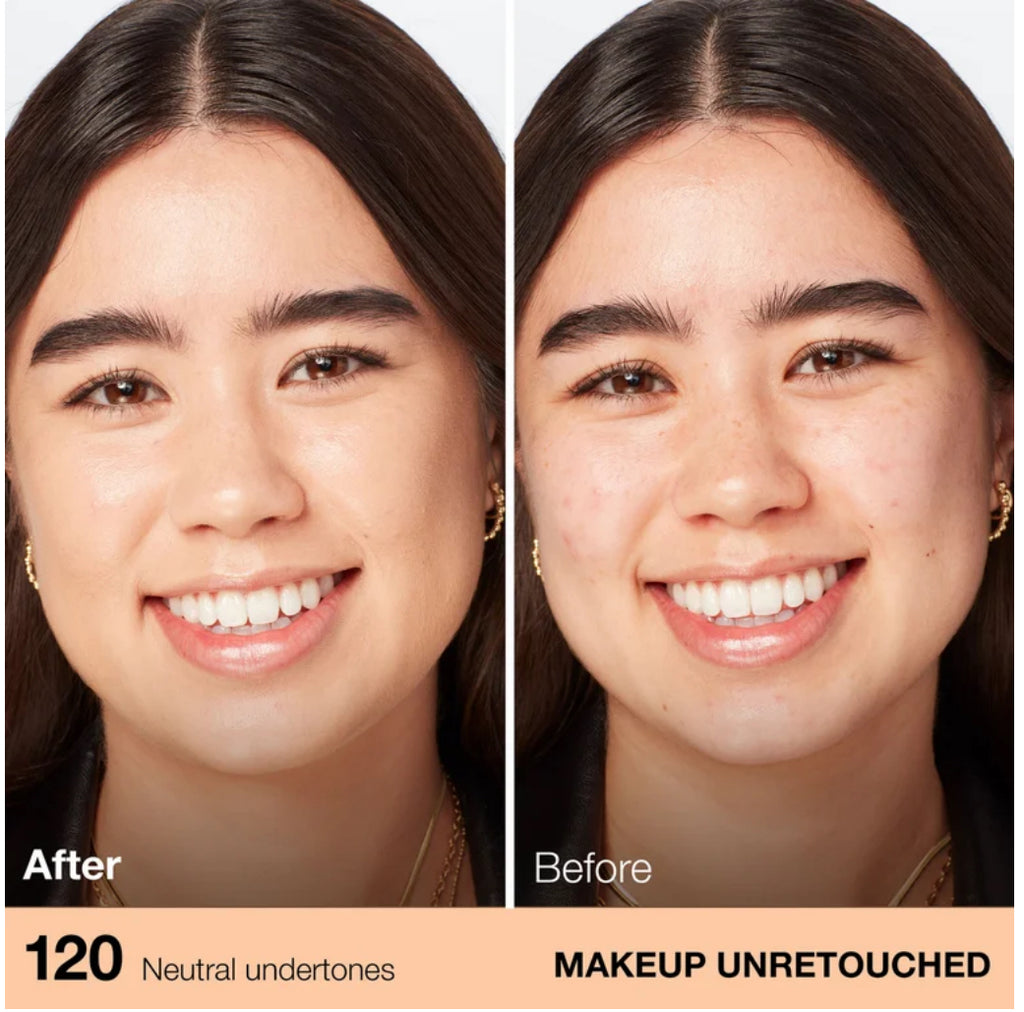 Maybelline Fit Me Dewy + Smooth Liquid Foundation Makeup with SPF 18, Classic Ivory, 1 fl. oz.