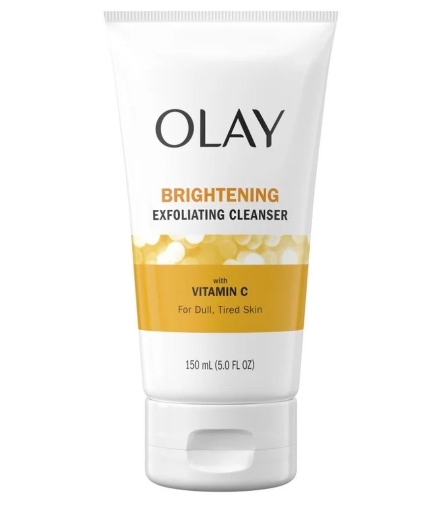 Olay Face Cleanser, Regenerist Vitamin C+Peptide Facial Wash, Exfoliating Face Cleanser for Dry Skin, 5.0 fl oz